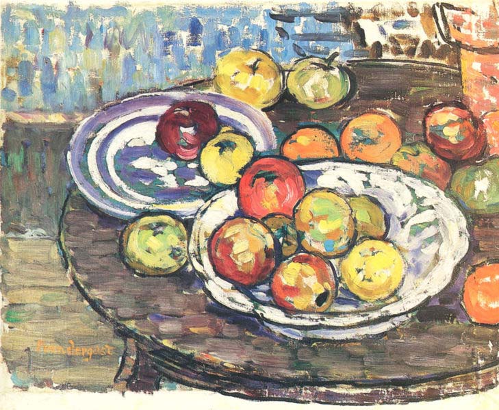 Maurice Prendergast Still Life Apples Vase